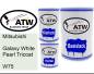 Preview: Mitsubishi, Galaxy White Pearl Tricoat, W75: 500ml Lackdose + 500ml Klarlack + 250ml Härter - Set, von ATW Autoteile West.